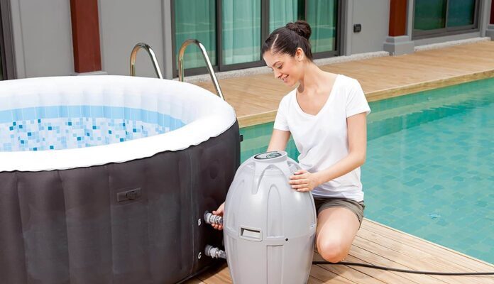 Inflatable Hot Tub for Cold Weather